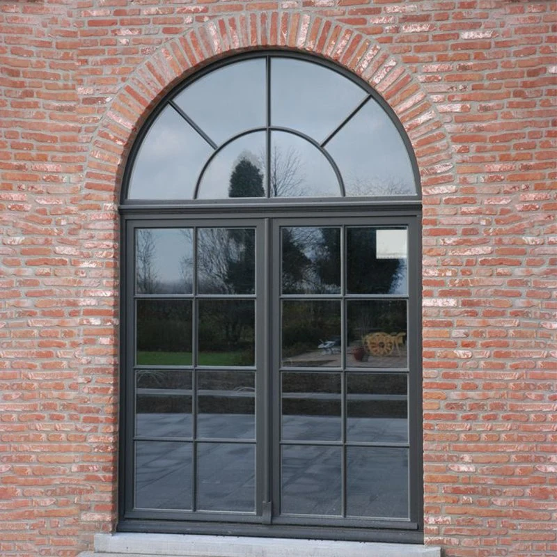 Triple Glazed Bullet Proof Window Film Aluminum Frame Glass Bay Hung Casement Window