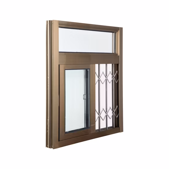 Casement Aluminum Window with Customized Double Glazing Tinted Glass Customized Design Double Tempered Glazing Customzied Color Hung Fixed Slding Types
