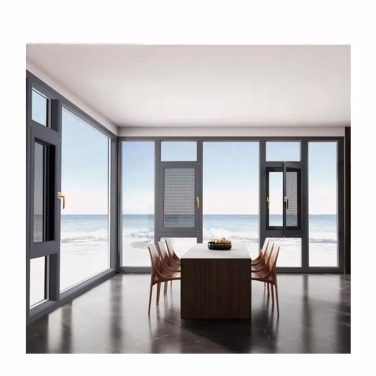 Australian Standard Thermal Break Soundproof Waterproof Aluminium Aluminum Tilt Turn Window New Simple Grill Design Casement Metal Wood Price Casement Windows